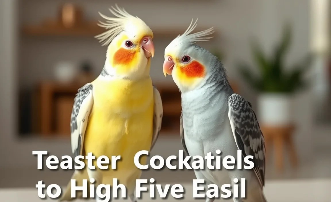 Teaching Cockatiels to High Five