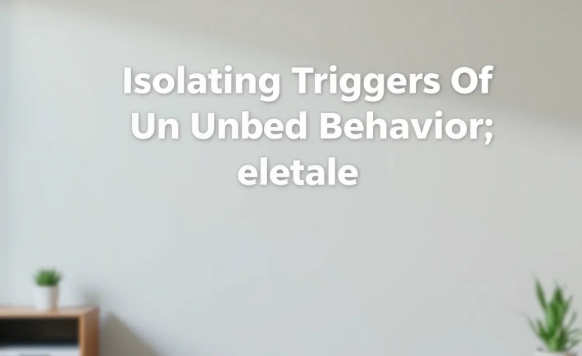 Understanding Unwanted Behavior