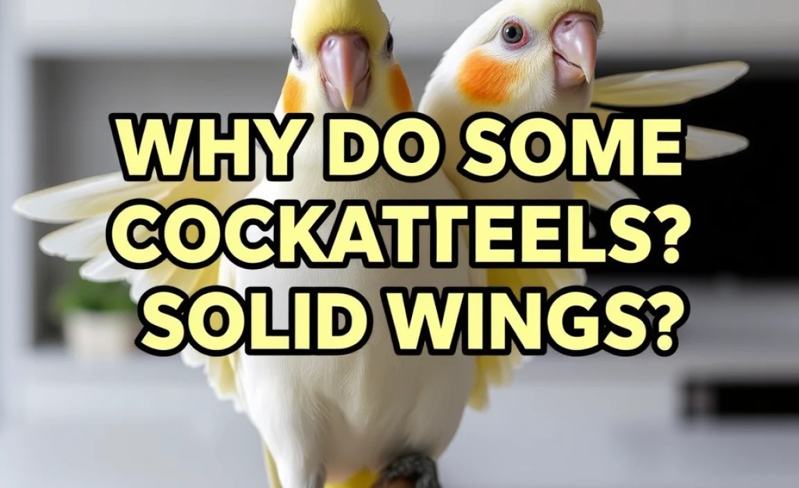 Why Do Some Cockatiels Have Solid Wings? Explained!
