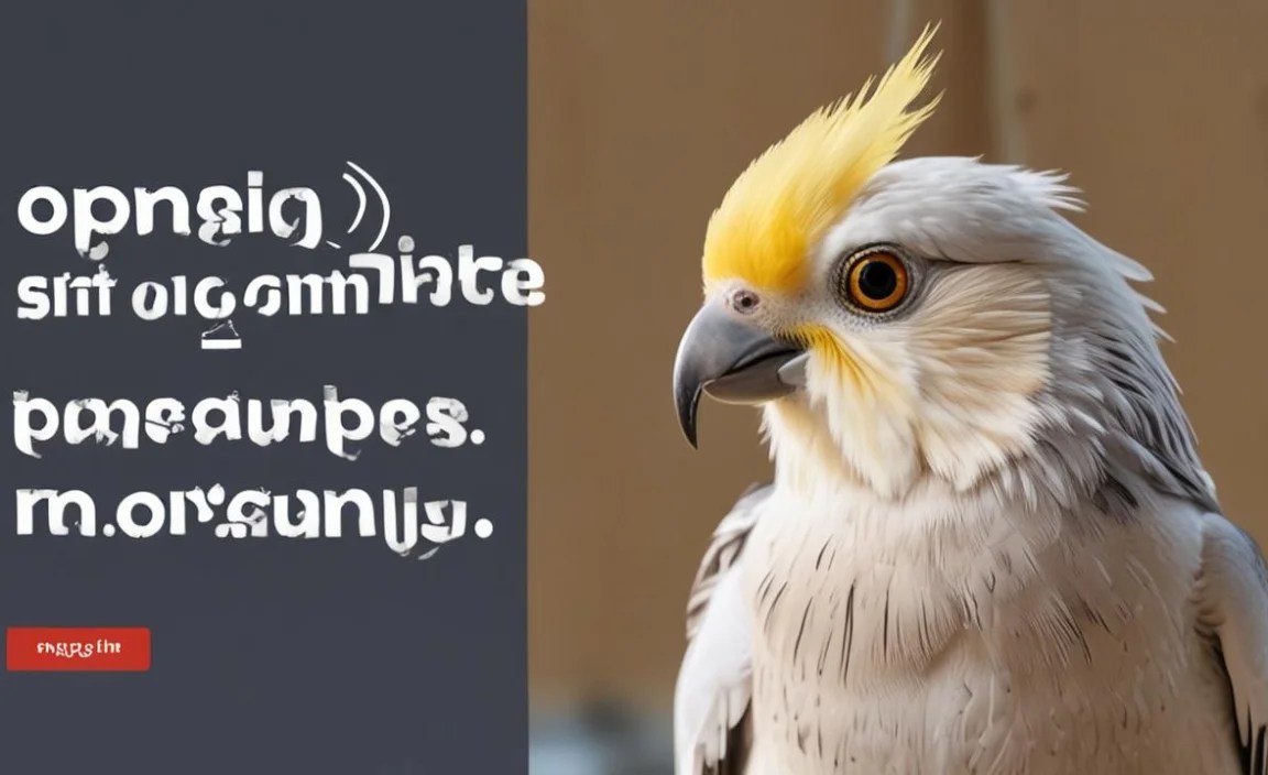 Developing a Bond with Your Cockatiel