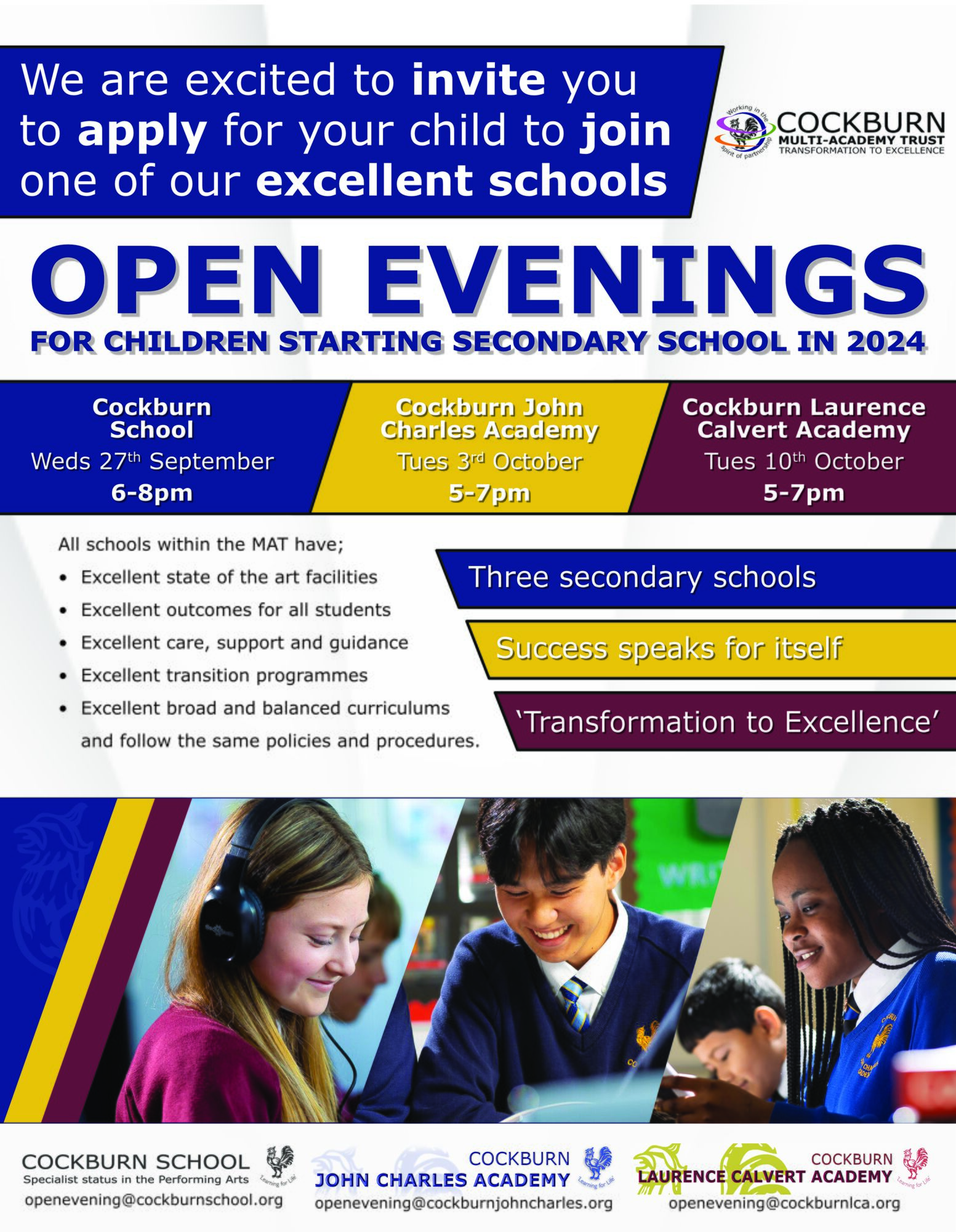 Admissions & Appeals Cockburn Laurence Calvert Academy