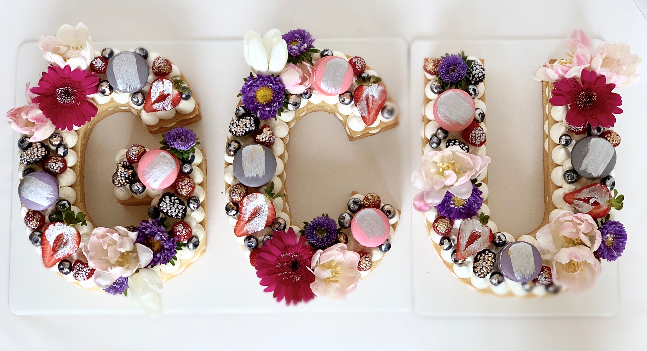 Signature LARGE Custom Single Digit Number or Letter Cookie Cakes