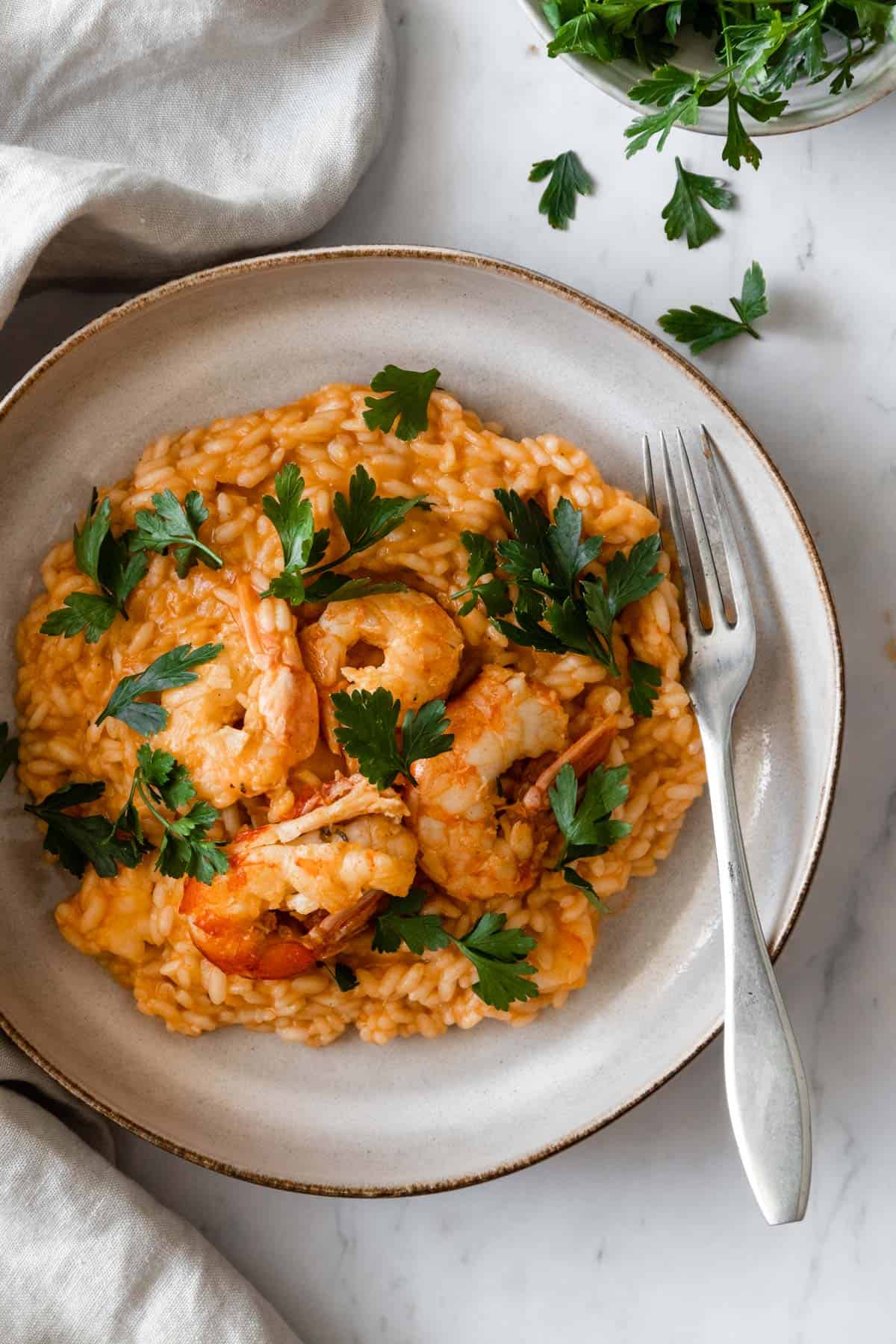 Shrimp Risotto Coco and Camellia