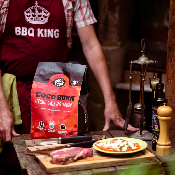 Coco Burn Coconut Shell BBQ Charcoal 3kg Coco & Coir