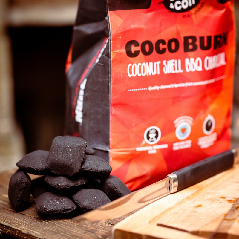 Coco Burn Coconut Shell BBQ Charcoal 10kg Coco & Coir