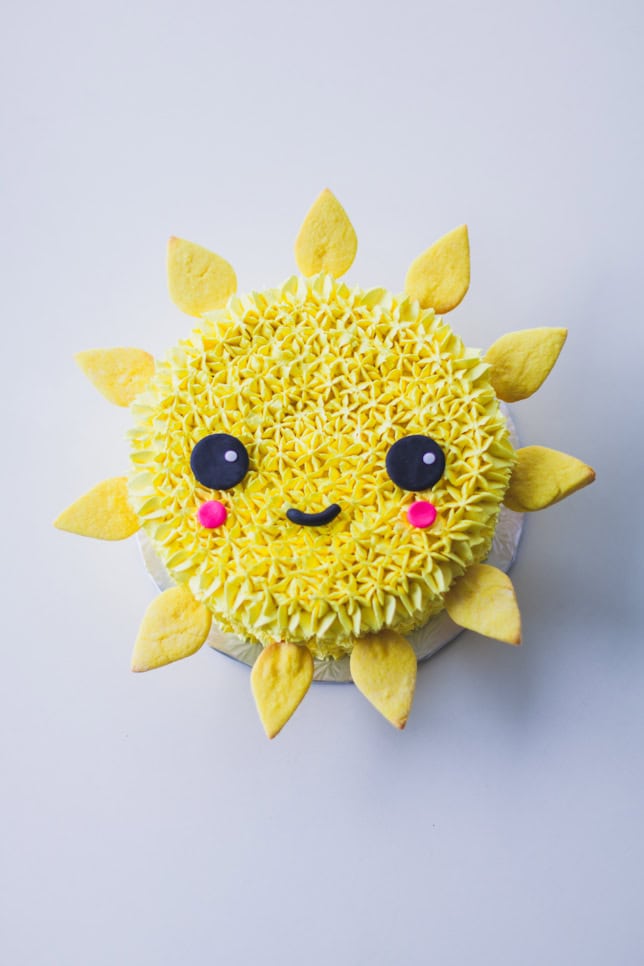 Kawaii Sun Cake! Coco Cake Land Cake Tutorials, Cake Recipes