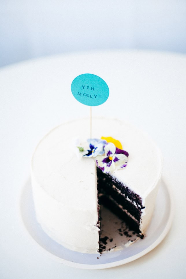 Molly On The Range Chocolate Tahini Cake With Tahini Frosting! Coco