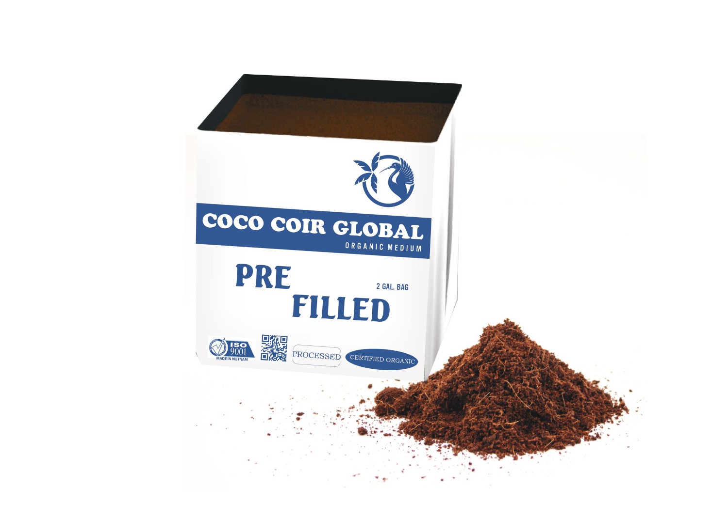 Prefilled 2 gallon Coco Coir Bags Coco Coir Global
