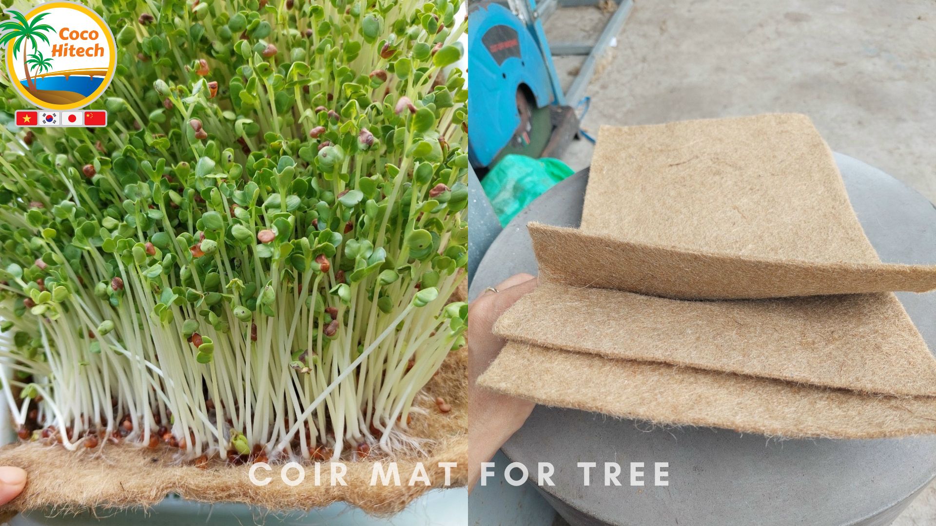 BIODEGRADABLE COCONUT FIBER MAT COCO HITECH COCO HITECH