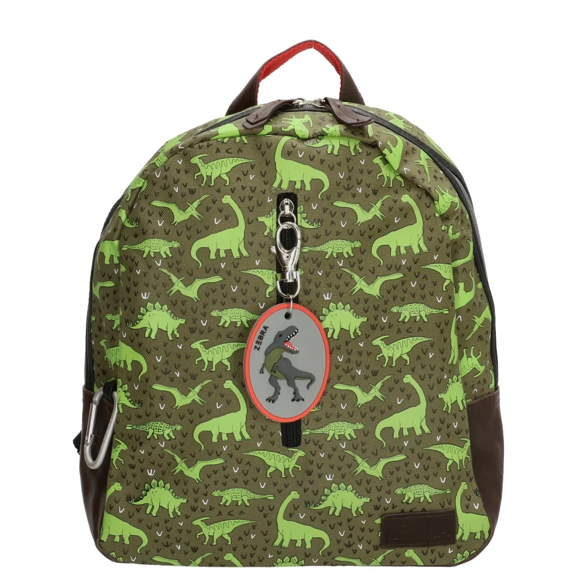 Zebra Rugzak dinos Olijf groen Coco Kidswear