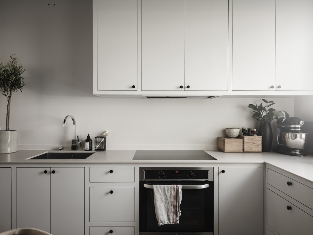 Office and kitchen connected