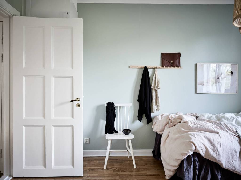 Cozy studio home in pale green