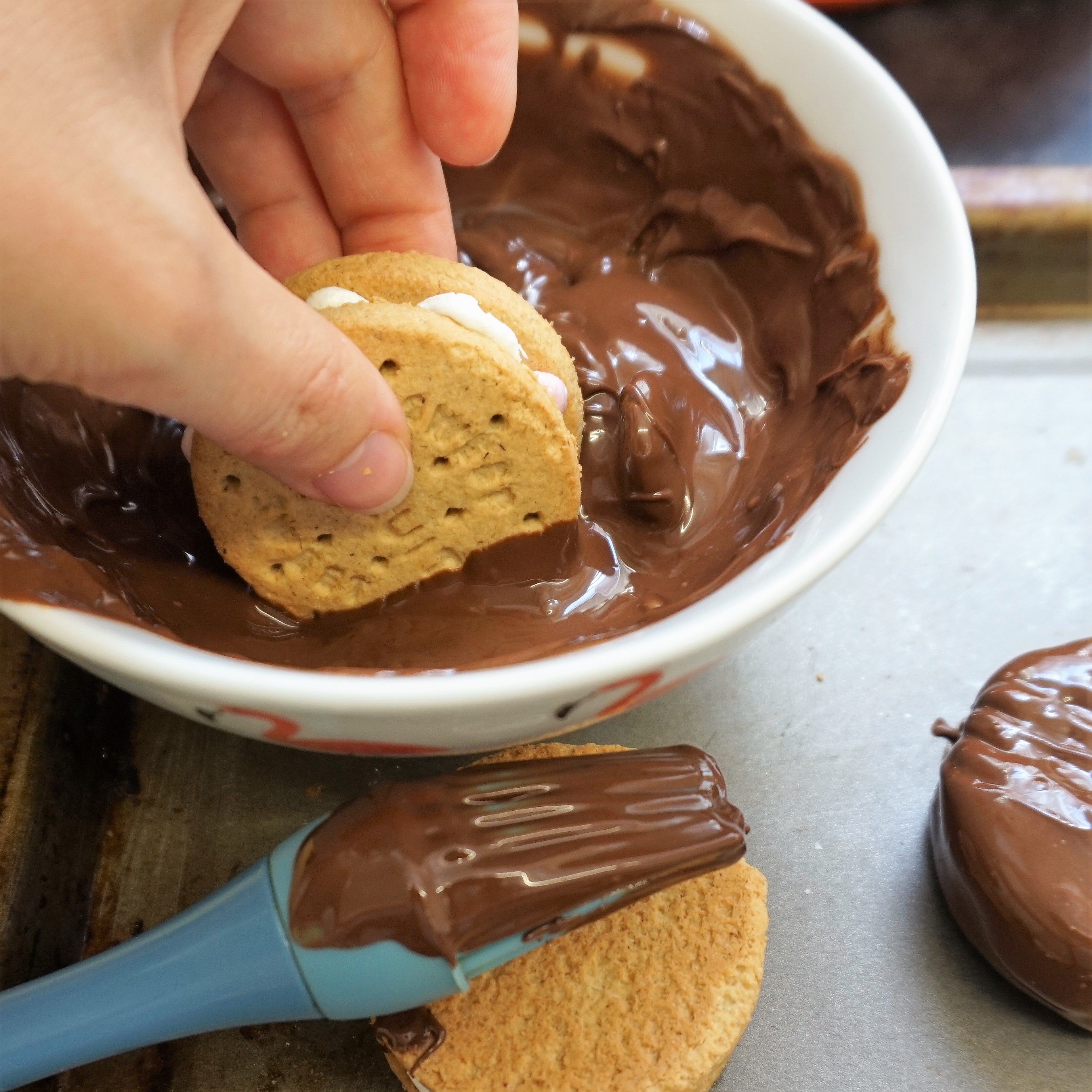 Chocolate Wagon Wheels coconut & mint