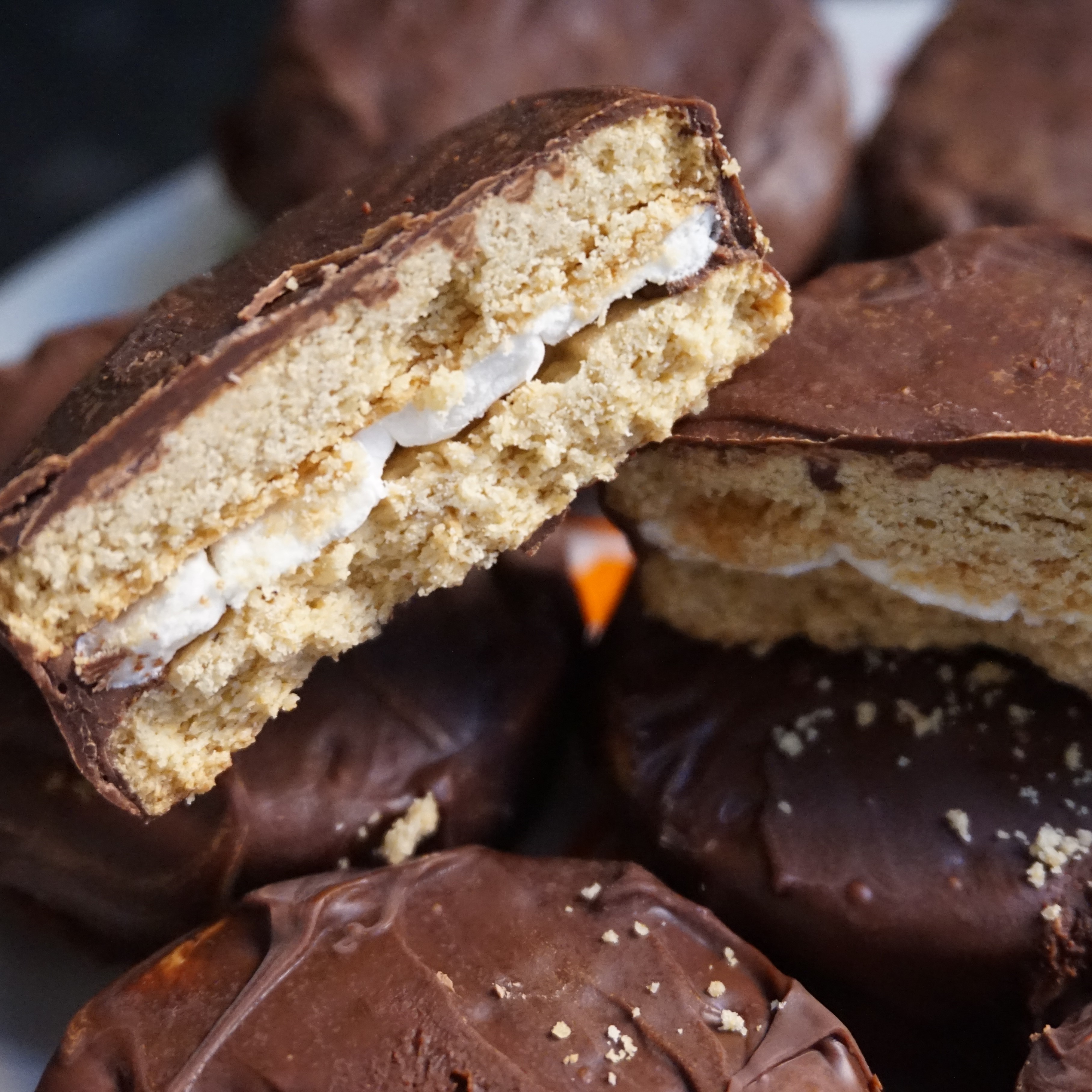 Chocolate Wagon Wheels coconut & mint