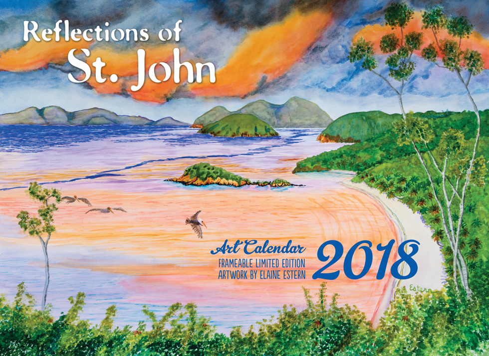 st john usvi calendar 2023 Reflections of St. John 2018 Calendar Coconut Coast Studios