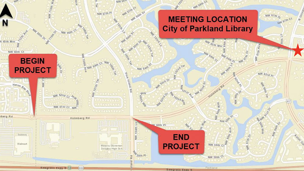 Public Invited to Meeting on Holmberg Road Construction Project Coconut Creek Talk