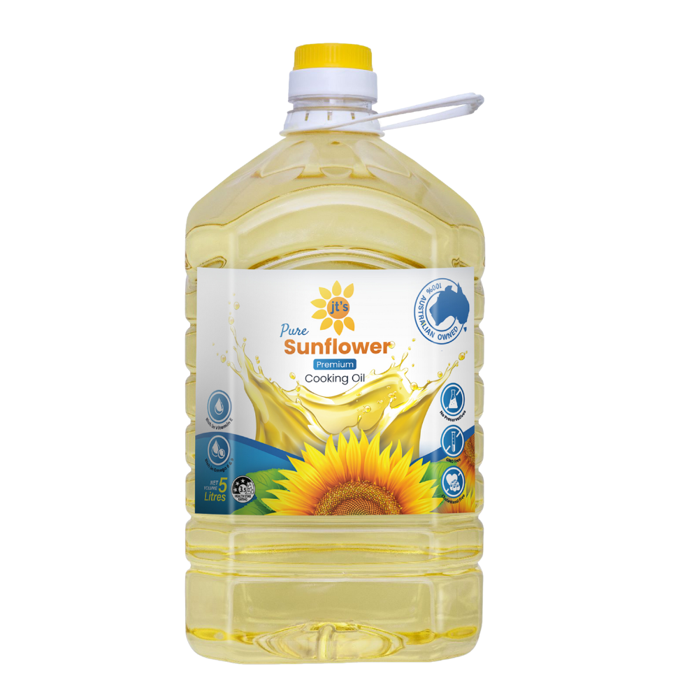 100 Pure Sunflower Cooking Oil 5 Carton (4 X 5 Ltr) JT's Coconut Essence
