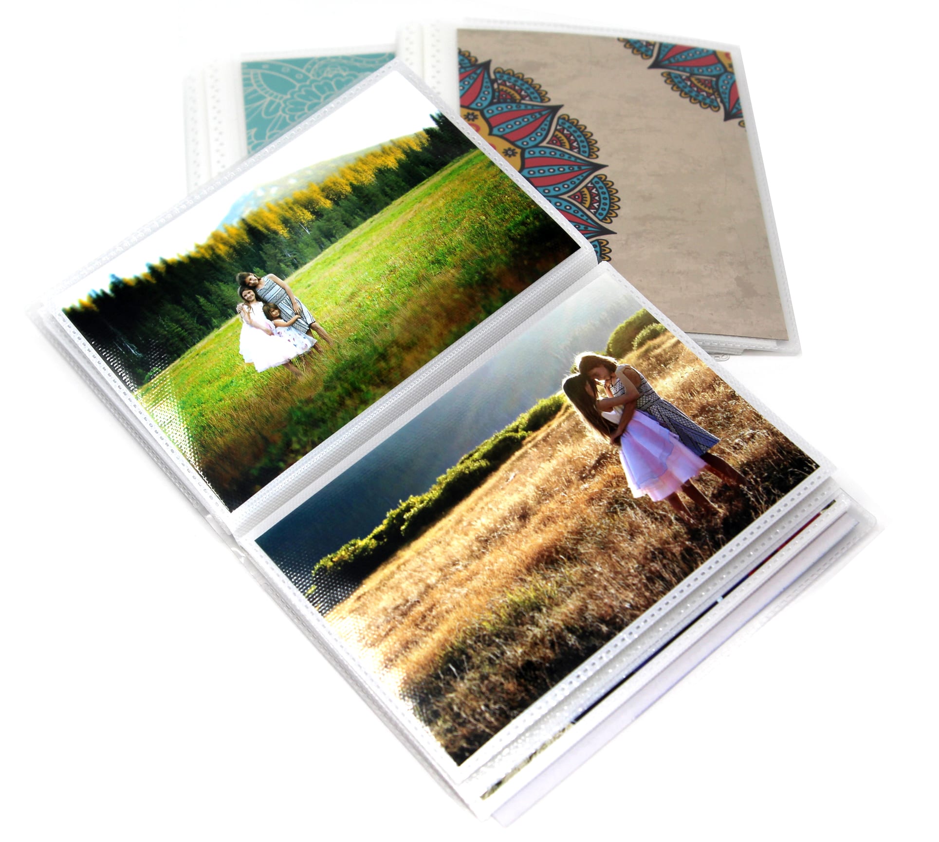 4 x 6 Photo Albums Pack of 3 Pastels, Each Mini Photo Album Holds Up