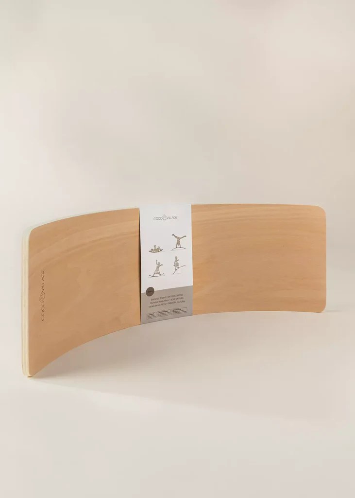 Natural Wood Kid's Wooden Balance Board Coco Village