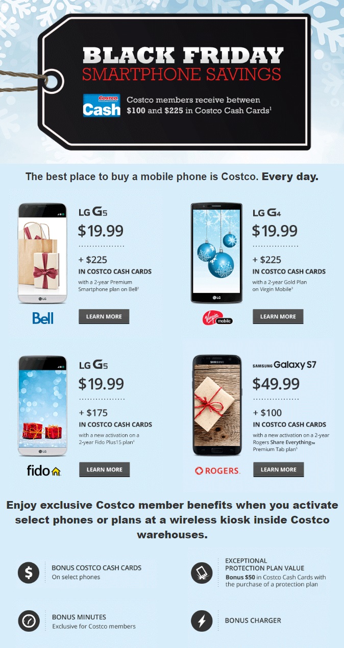 Black Friday Deals Online Only Costco.ca Costco West Fan Blog