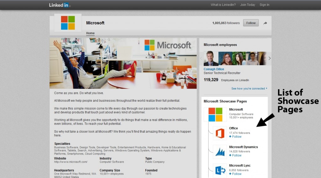LinkedIn showcase pages, linkedin company page Codastar Ltd