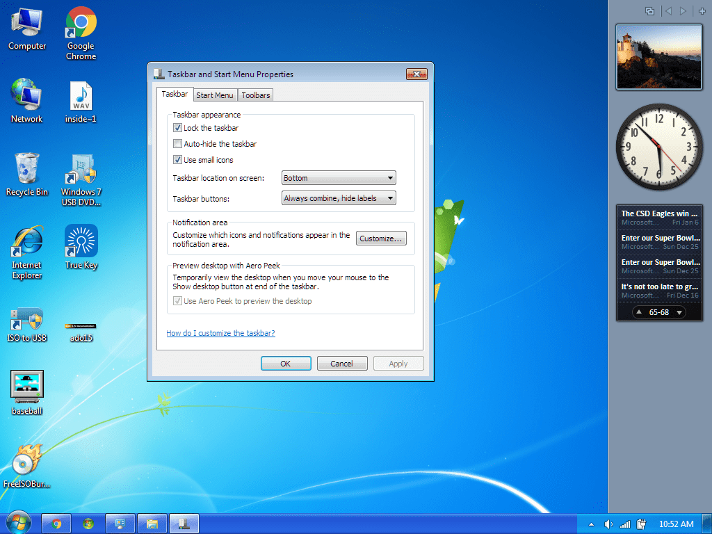 Windows XP Taskbar Classic Shell