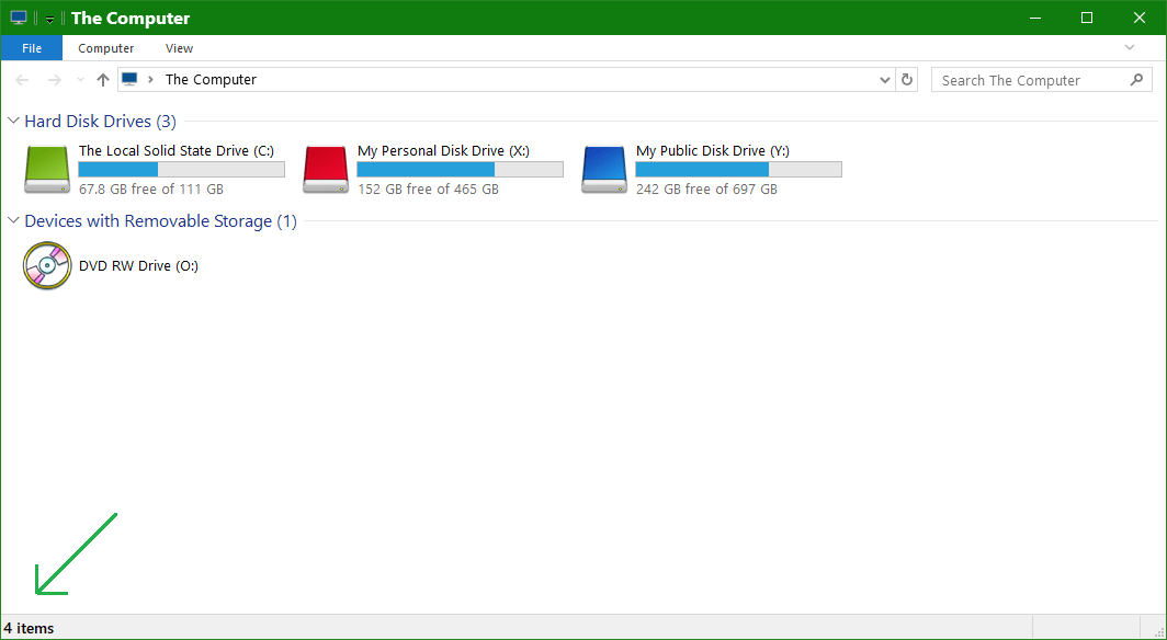 Classic Shell • View topic Font Size On Bottom Of Explorer