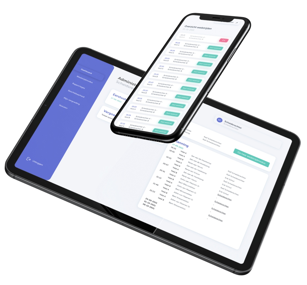 Een highend online platform voor Zaalvoetbal Barneveld Code Blauw