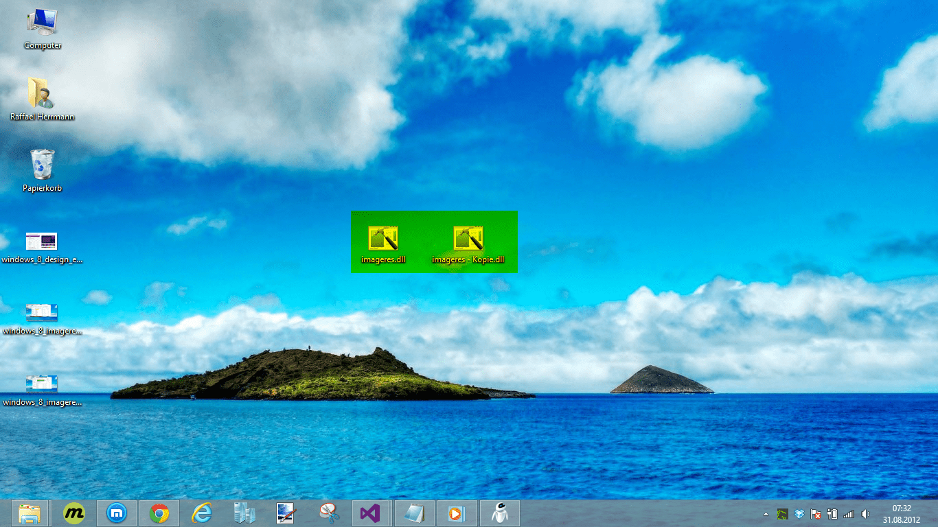 Benutzerdefinierte Hintergrundbilder in Windows 8
