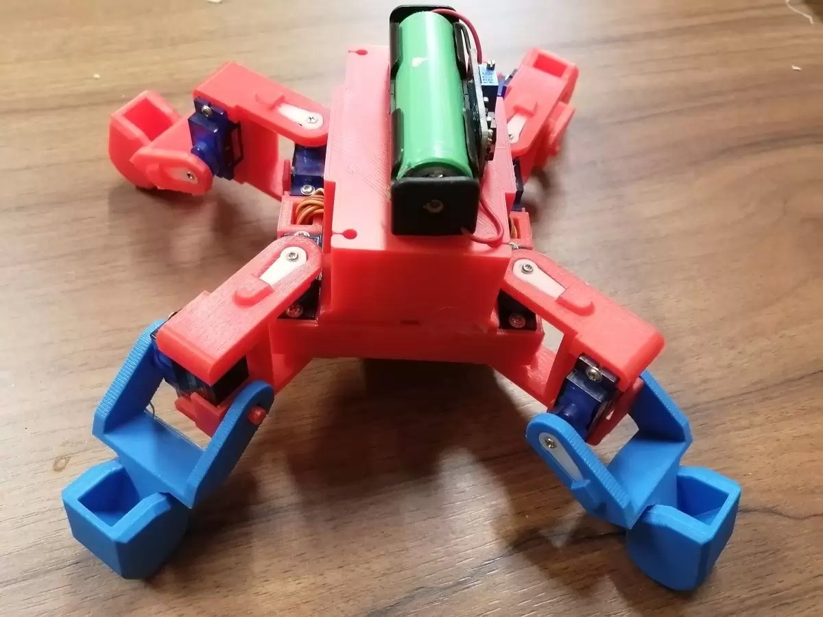 Robot pająk na arduino Code Designer