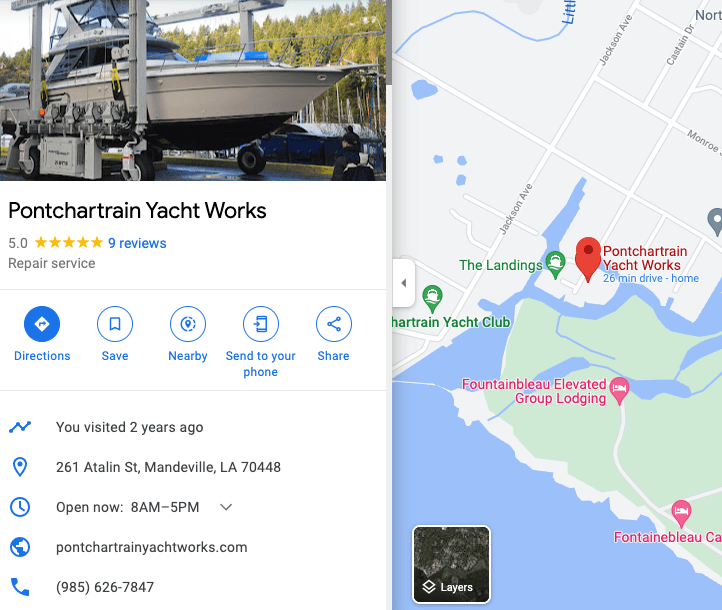 Pontchartrain Yacht Works Code Interactive