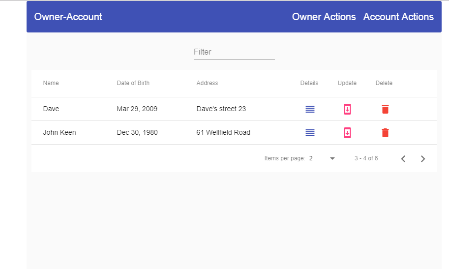 Angular Material Error and Details Pages With Material Components