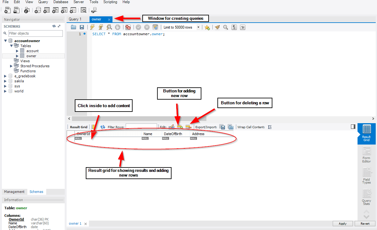 Core  API Creating MySQL Database Code Maze