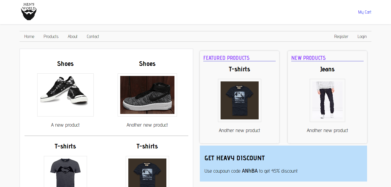 Online Clothing’s Store Project Using Java Script With Source Code Source Code & Projects
