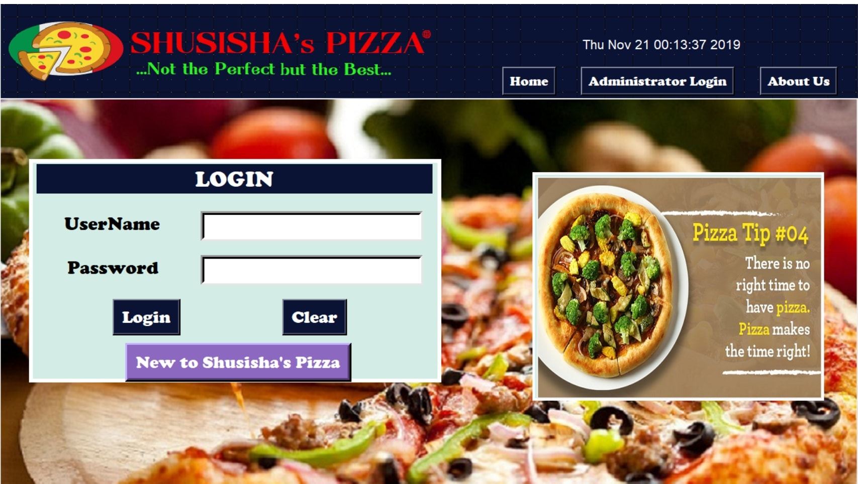 Restaurant Script Pizza Inn Project Free Source Code Projects Tutorials