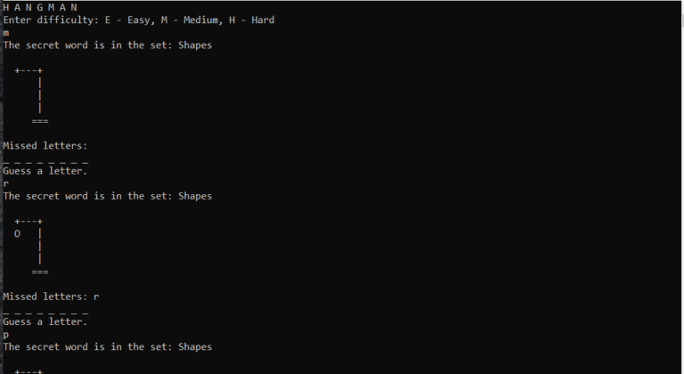 Hangman Game In Python With Source Code Source Code & Projects Hangman Game In Python With Source Code Source Code & Projects