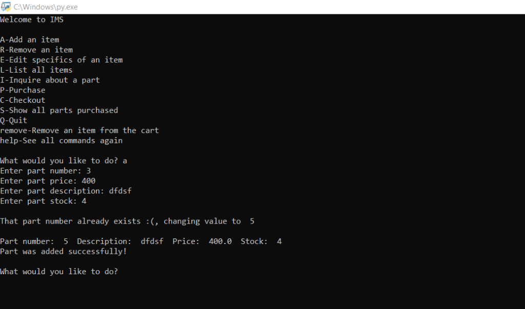Inventory Management System In Python With Source Code Source Code