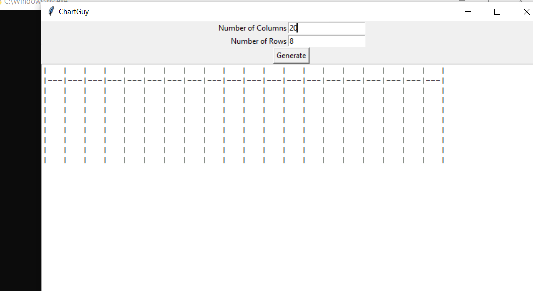 Table Creator In Python With Source Code Source Code & Projects