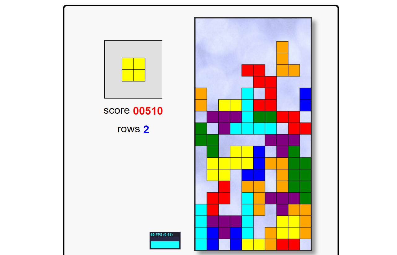 Simple Tetris Game In JavaScript With Source Code Source