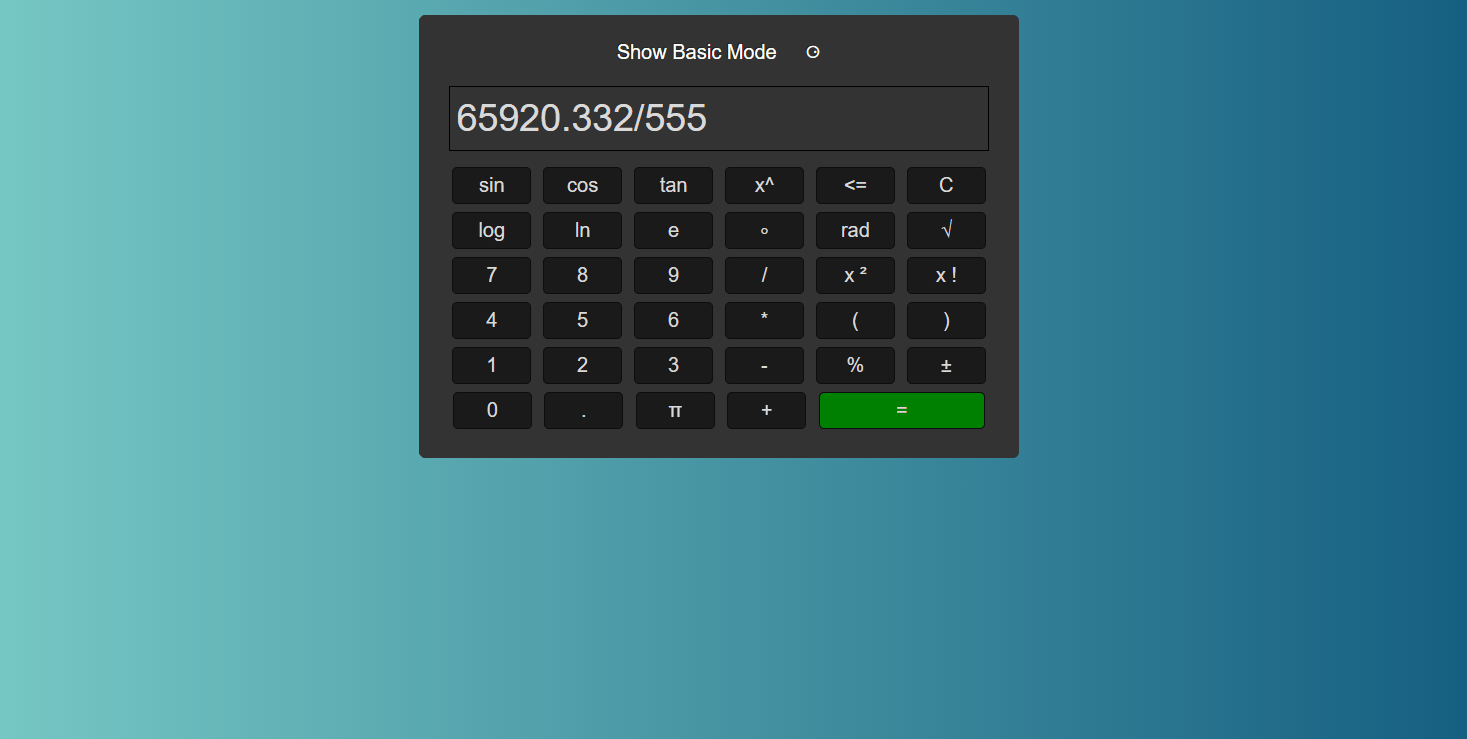 Scientific Calculator In Javascript With Source Code - Source Code & Projects