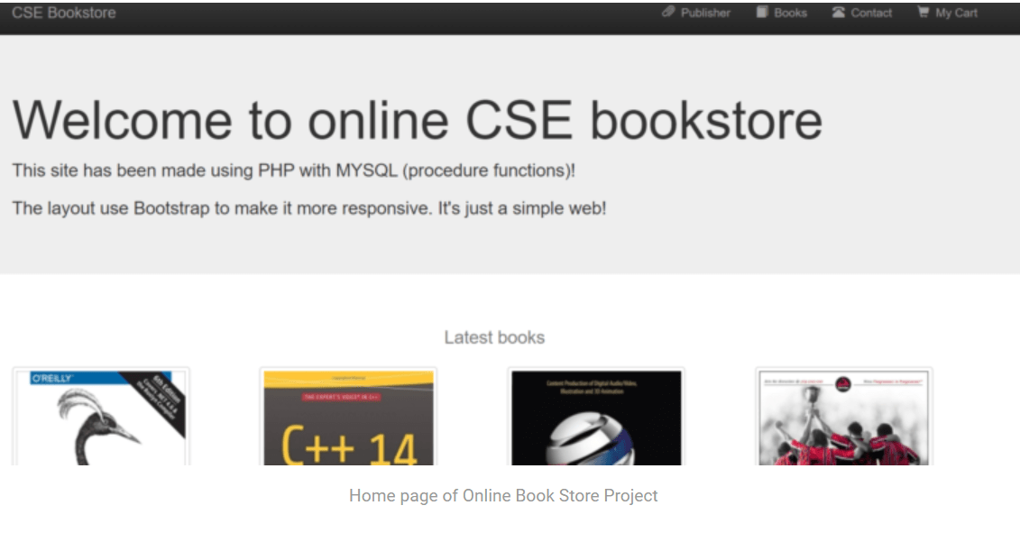 Online Book Store Project IN PHP, CSS, JS, AND MYSQL FREE DOWNLOAD