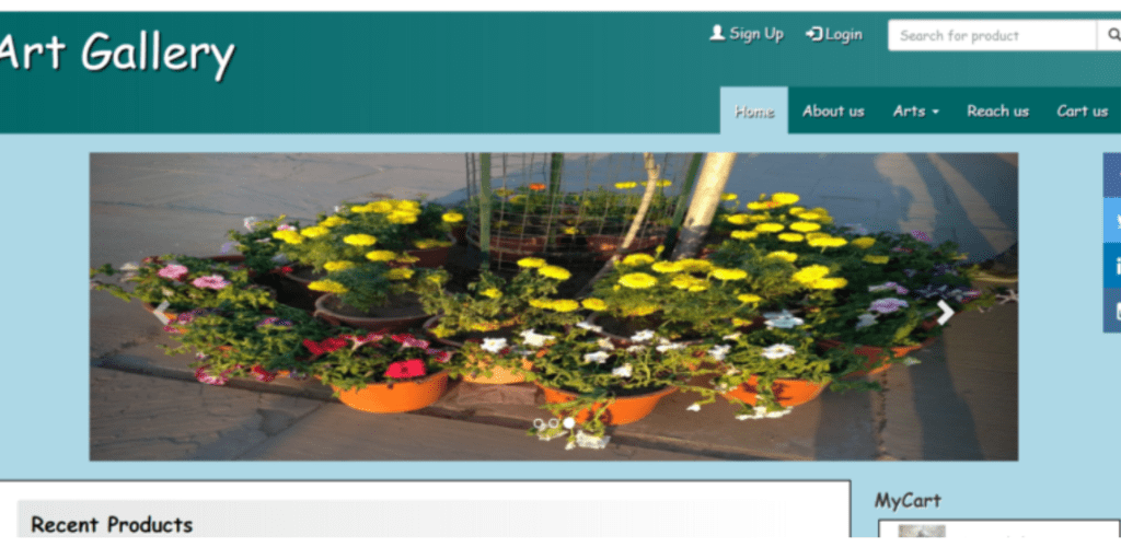 Art Gallery project IN PHP, CSS AND MYSQL FREE DOWNLOAD Source Code