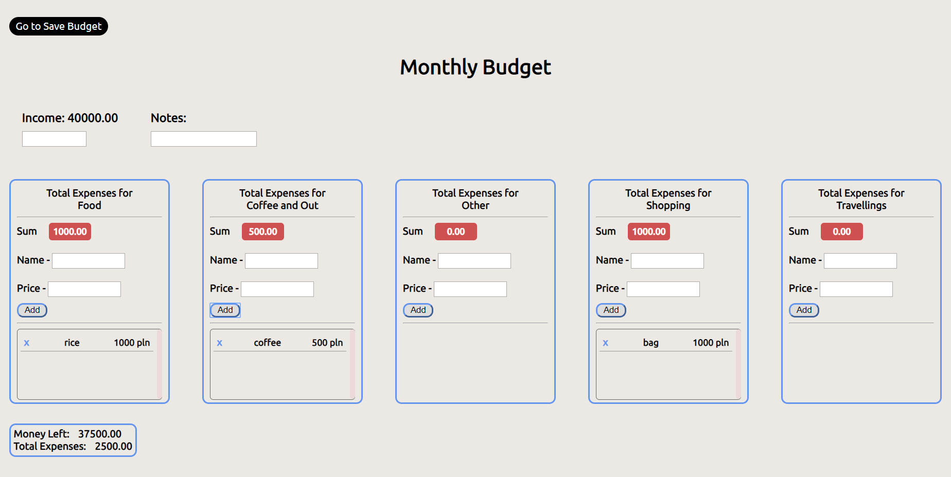 Custom Budget App In JavaScript With Source Code Source Code & Projects