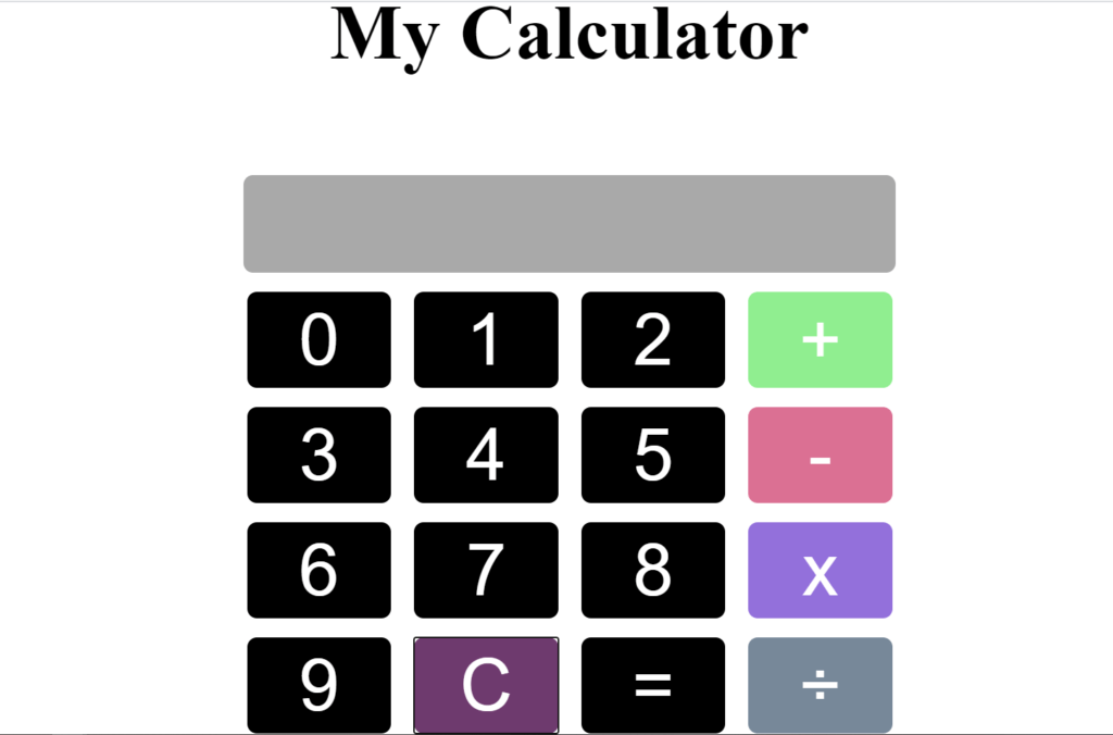 Functional Calculator In JavaScript With Source Code Source Code