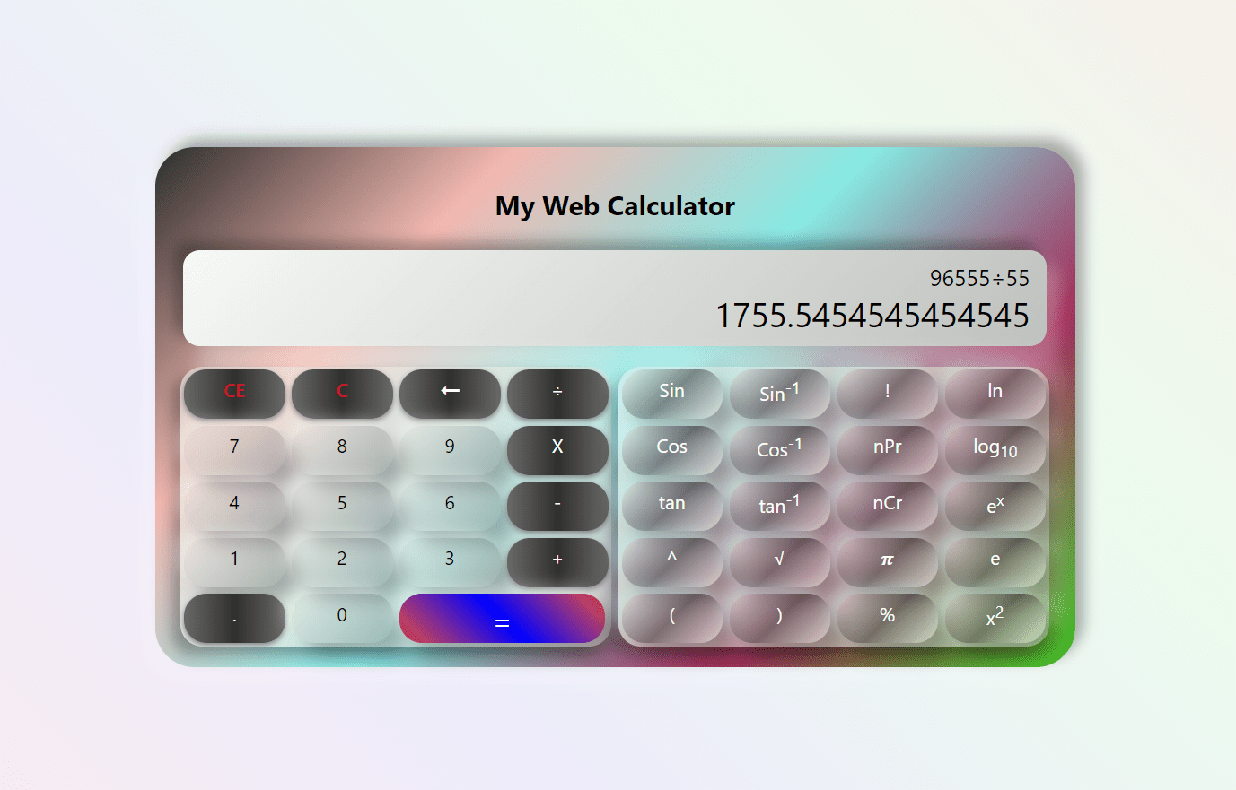  Calculator In JavaScript with Source Code Source Code & Projects