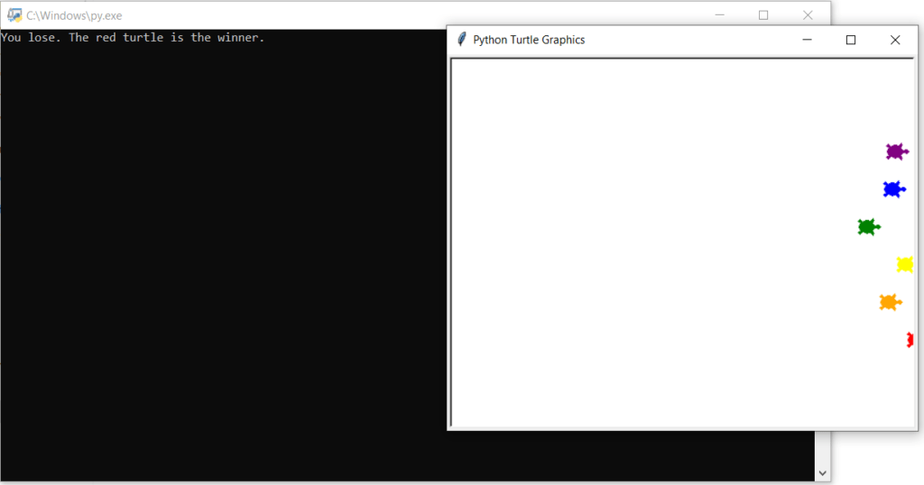 Turtle Race Bet Game In Python With Source Code Source