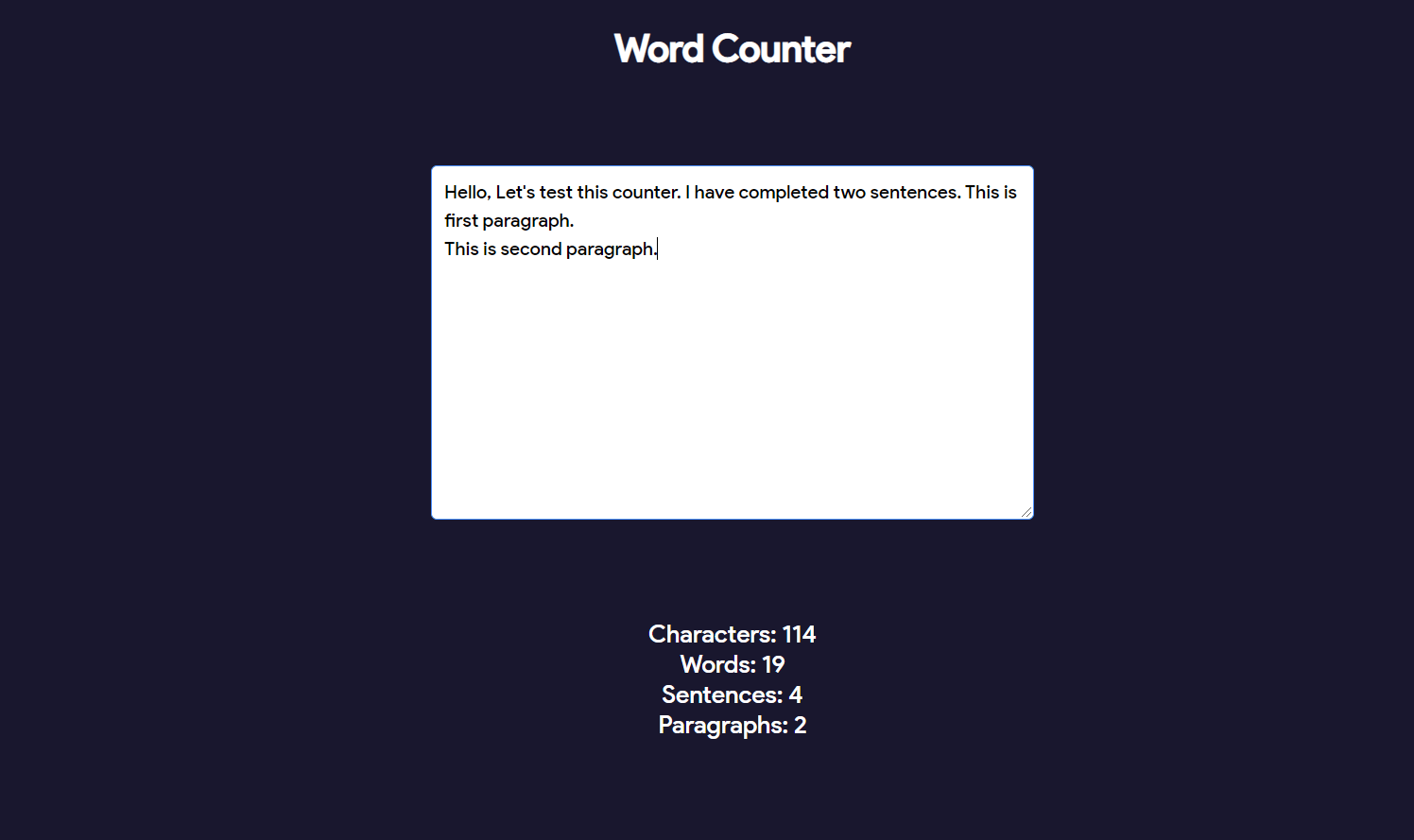 Word Counter In JavaScript With Source Code Source Code & Projects