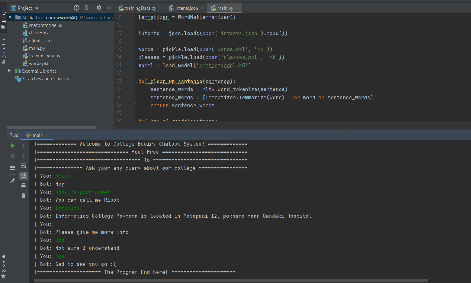AI Chatbot In Python With Source Code Source Code & Projects