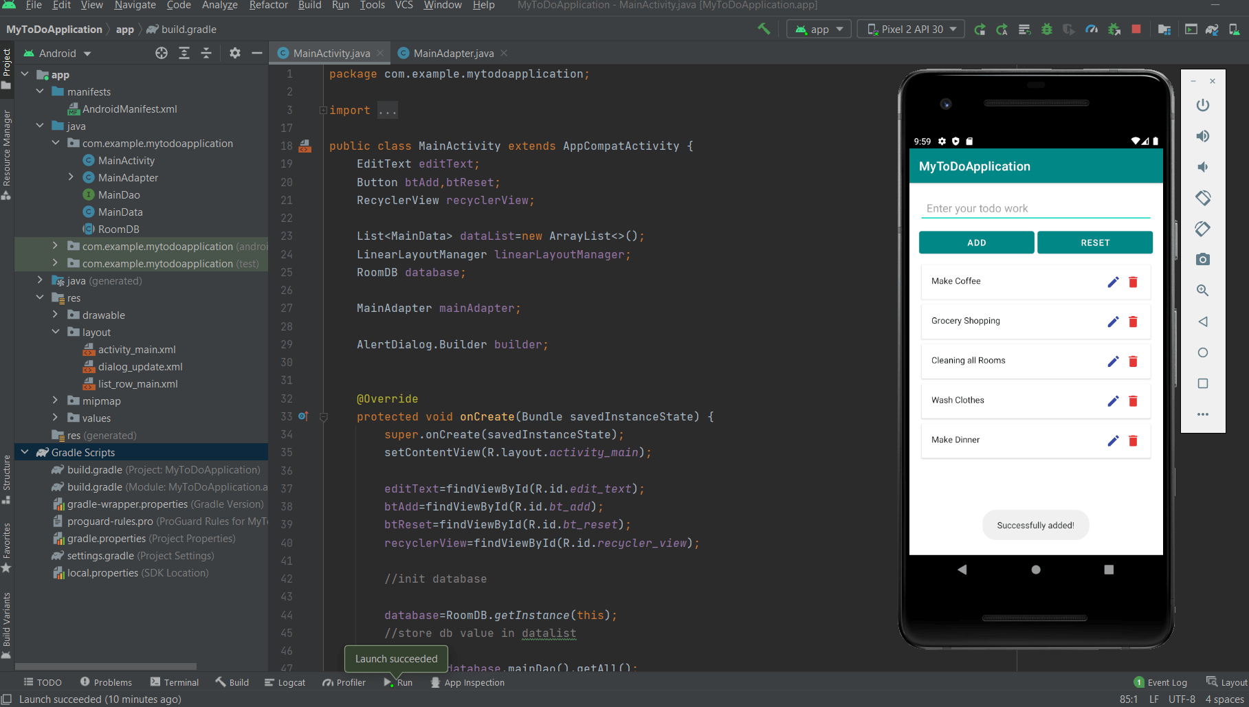 Todo App In Android (Java) With Source Code Source Code & Projects