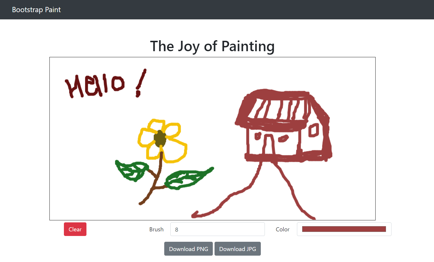 Painting App In JavaScript With Source Code